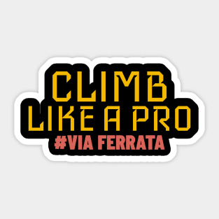 Climb Like A Pro Via Ferrata Sticker